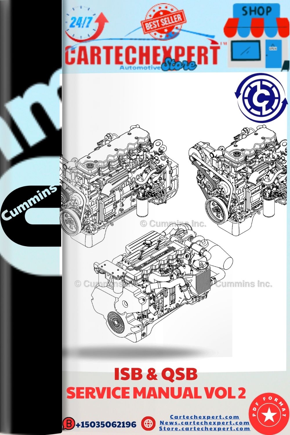 ENGINE CUMMINS ISBe, ISB, and QSB (Common Rail Fuel System) Volume 2 Service Manual 